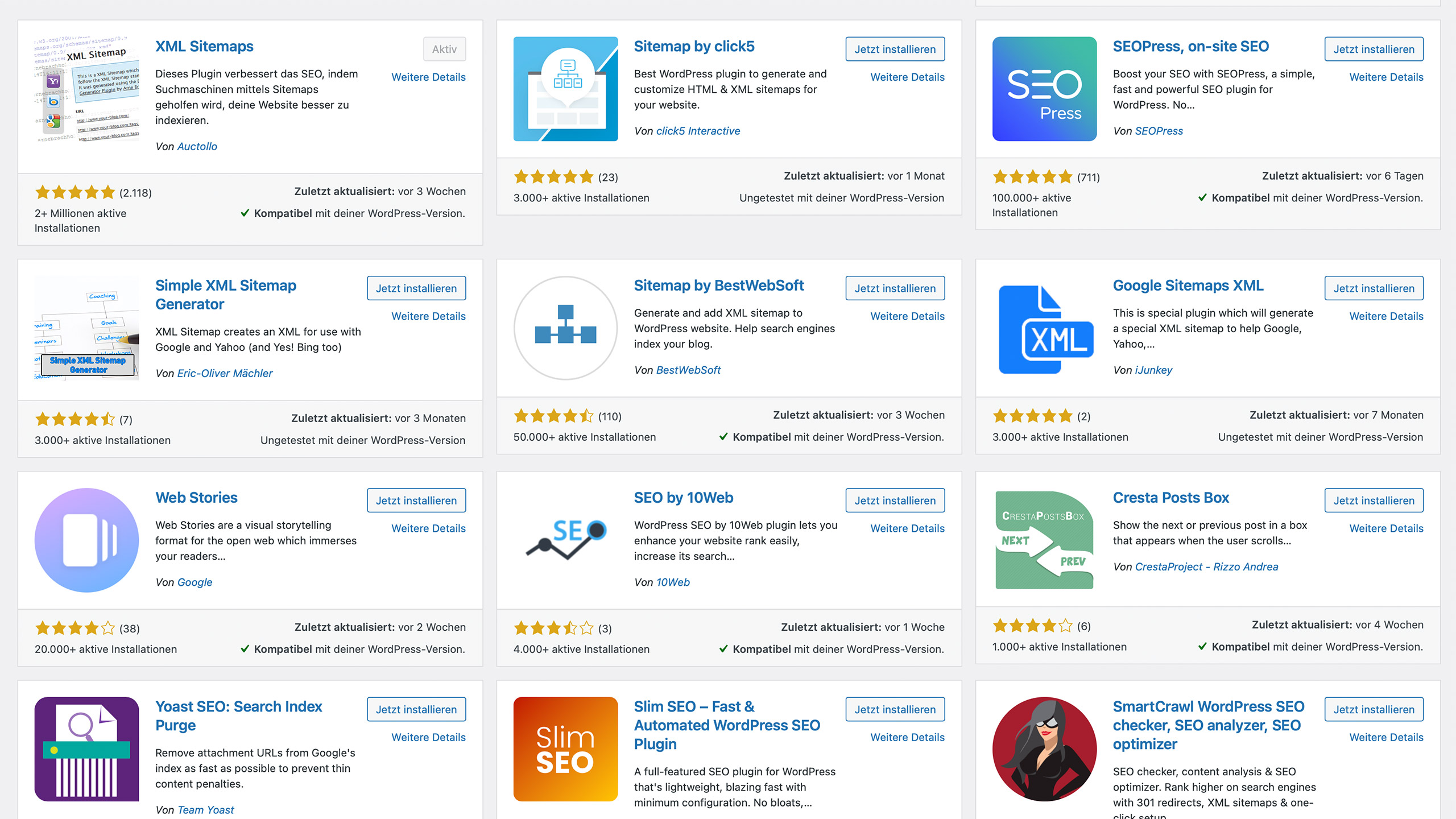 WordPress Top-10 PlugIns